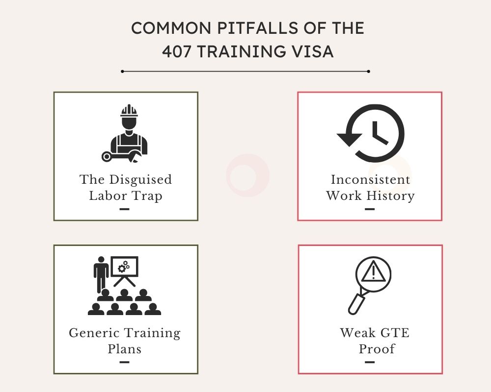 Common Pitfalls of the 407 Training Visa