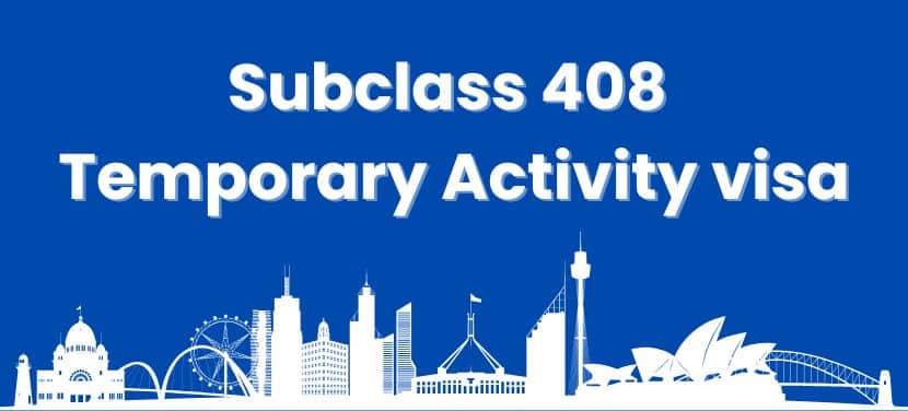 Subclass 408 Temporary Activity visa hero