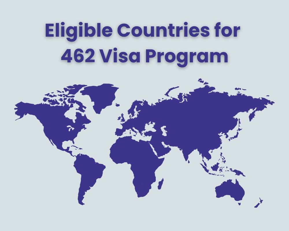 Eligible Countries for the 462 Visa Program