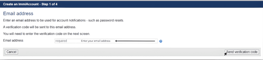 ImmiAccount Signup